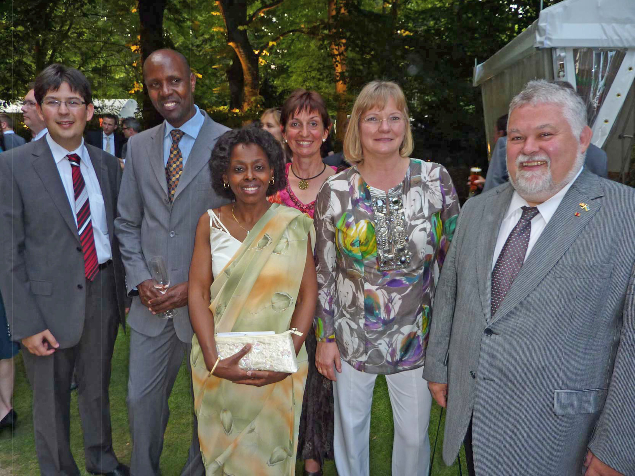 Beim Sommerfest des Bundespräsidenten